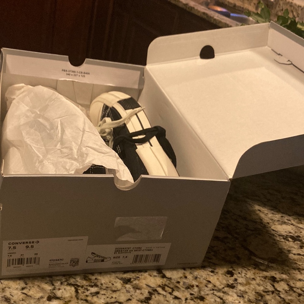 DRKSTAR Converse shoes. Just came in today. Ordered women’s size by mistake.